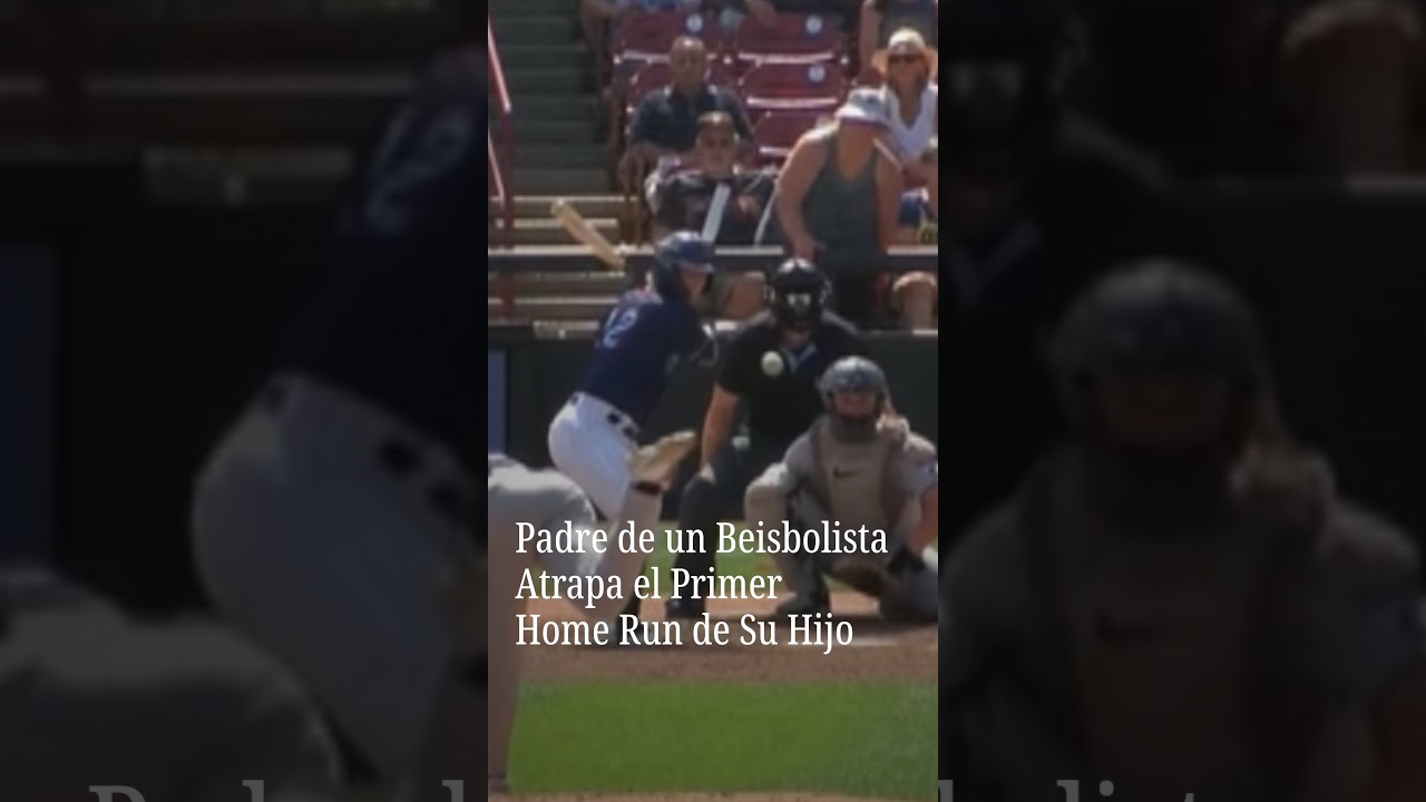 El Padre de un Beisbolista Atrapa el Primer Home Run de su Hijo