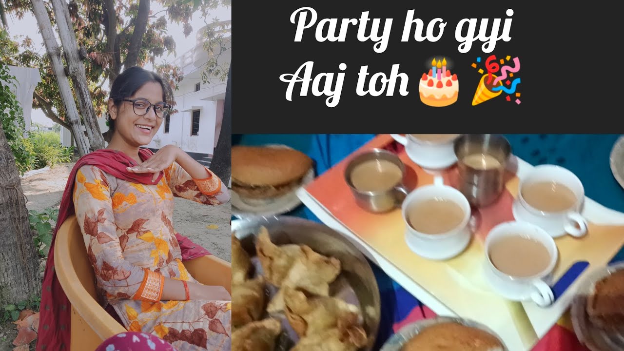 Party Ho Gyi Aaj Toh🍔🥣|| Nani Ghar || @WithSurbhiChauhan #party #food #streetfoods#youtube