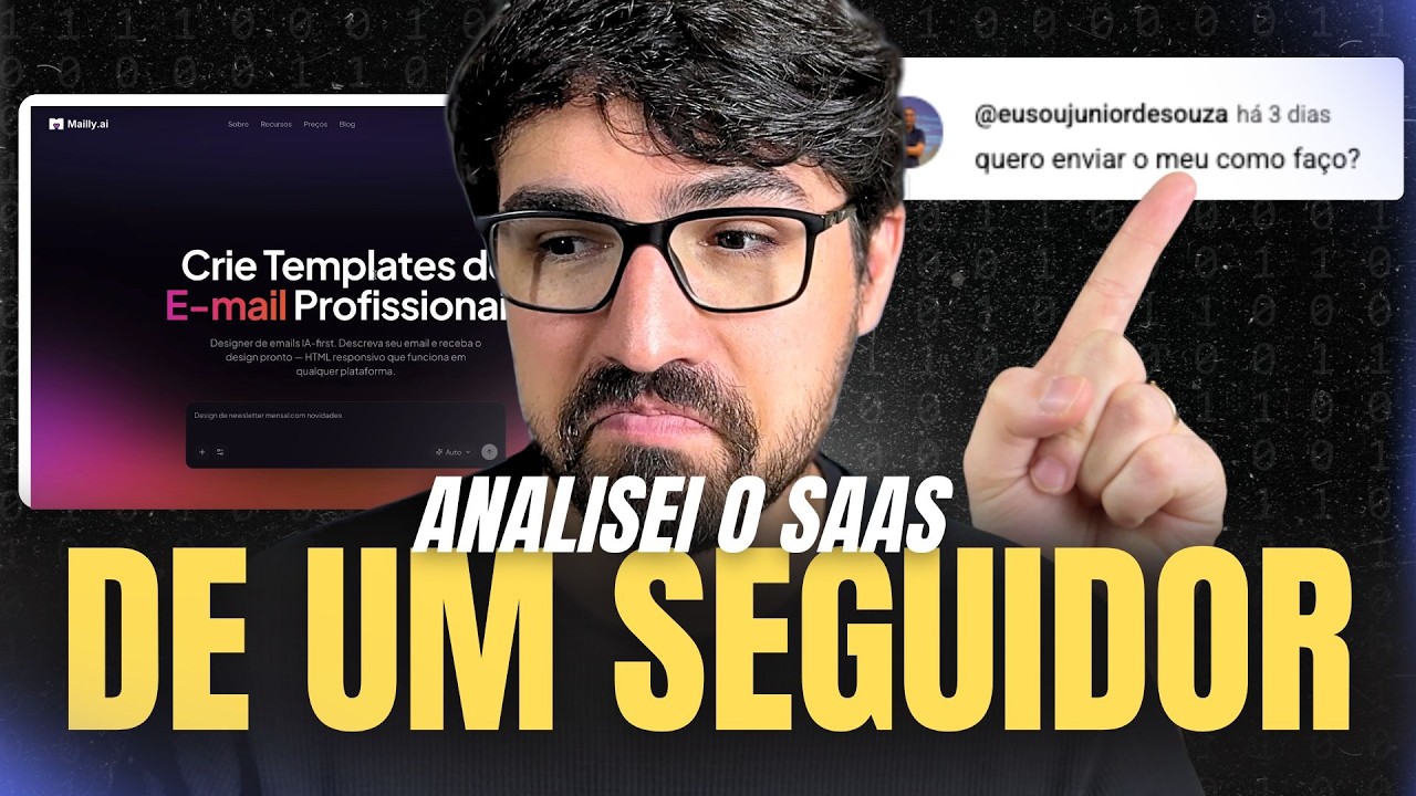 Onboarding do SaaS de um seguidor (ao vivo): o que gostei e o que mudaria (Mailly) | Projeto SaaS