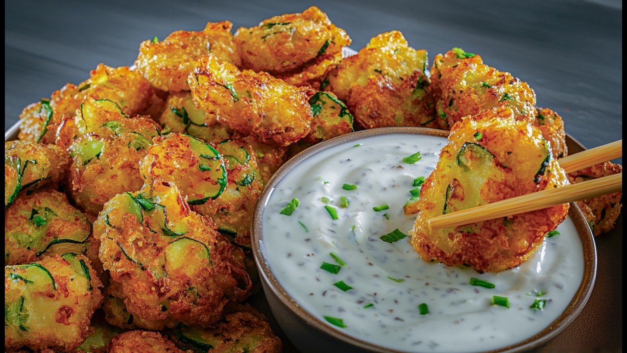 Crispy Zucchini Fritters You Won't Stop Eating (Easy Air Fryer Recipe)