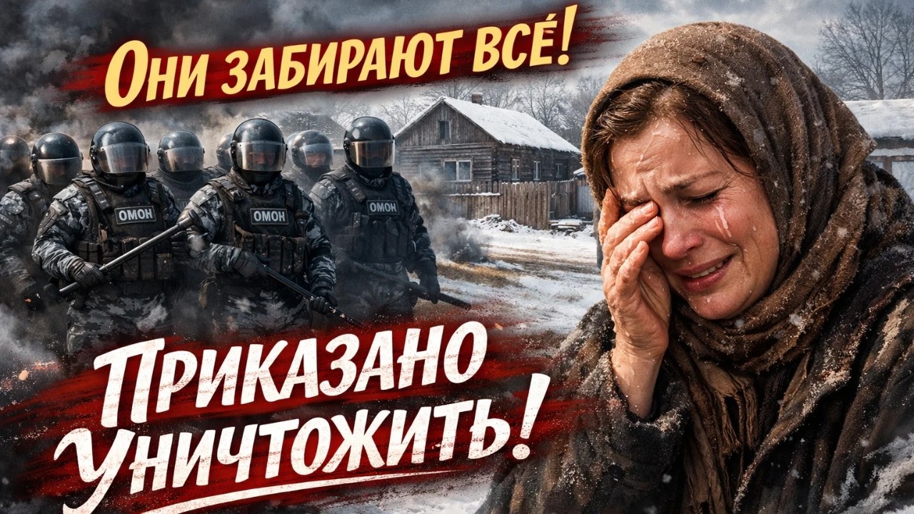 «Приехали наказывать село»: колонна ОМОНа въехала в село Козиху, протестующую против убийства скота