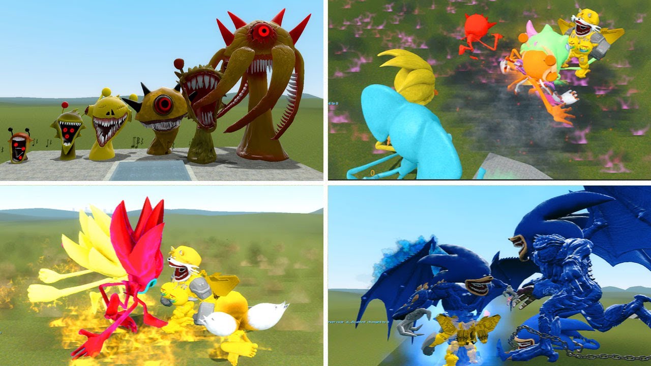 ALL NEW SONIC CHARACTERS VS POPPY PLAYTIME CHAPTER 3 MONSTERS IN GARRY'S MOD!