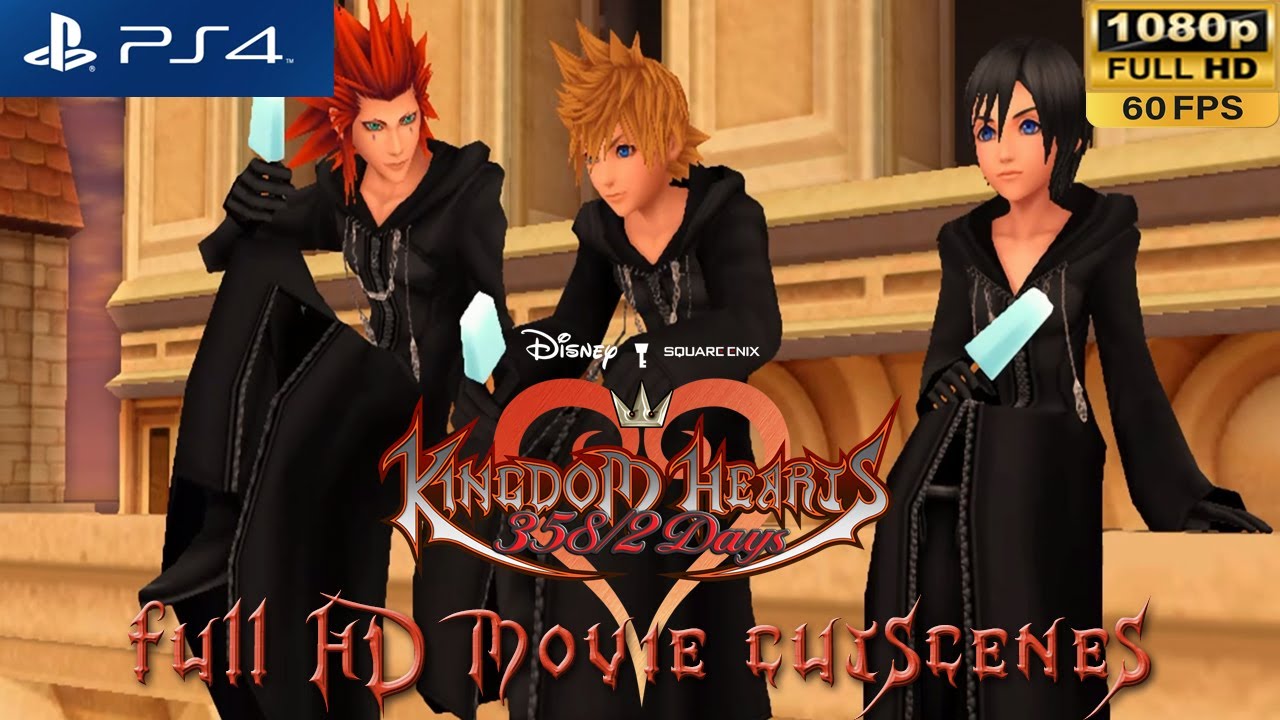 [PS4 1080p 60fps] Kingdom Hearts 358/2 Days Full HD Movie Cutscenes (+ Roxas vs Xion DLC Ending)