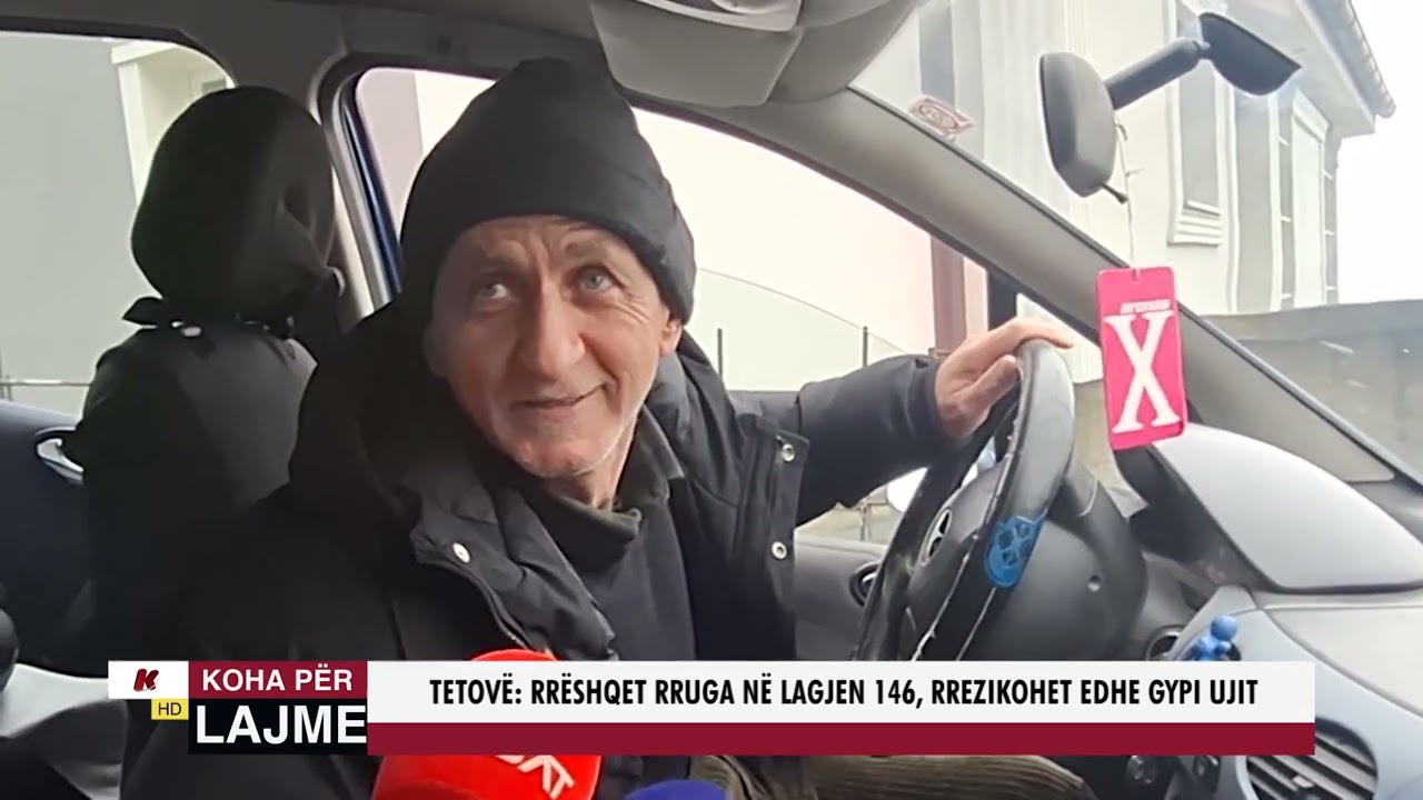 TETOV&Euml;: RR&Euml;SHQET RRUGA N&Euml; LAGJEN 146, RREZIKOHET EDHE GYPI UJIT