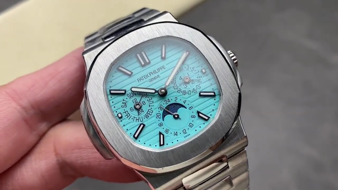 Tiffany Nautilus 5740/1G Patek Philippe Perpetual Calendar 40 mm,White
