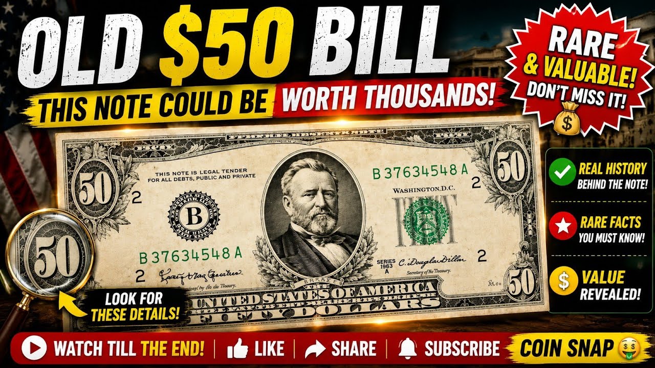 Old $50 Bill Value & History 💵 Rare United States Note Explained!
