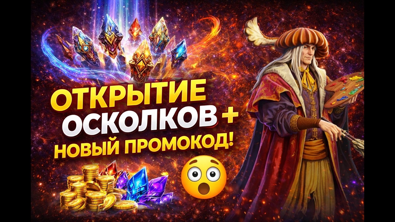 ОТКРЫТИЕ ОСКОЛКОВ + НОВЫЙ ПРОМОКОД! ВЫПАЛ ЛЕГЕНДАРНЫЙ?!
