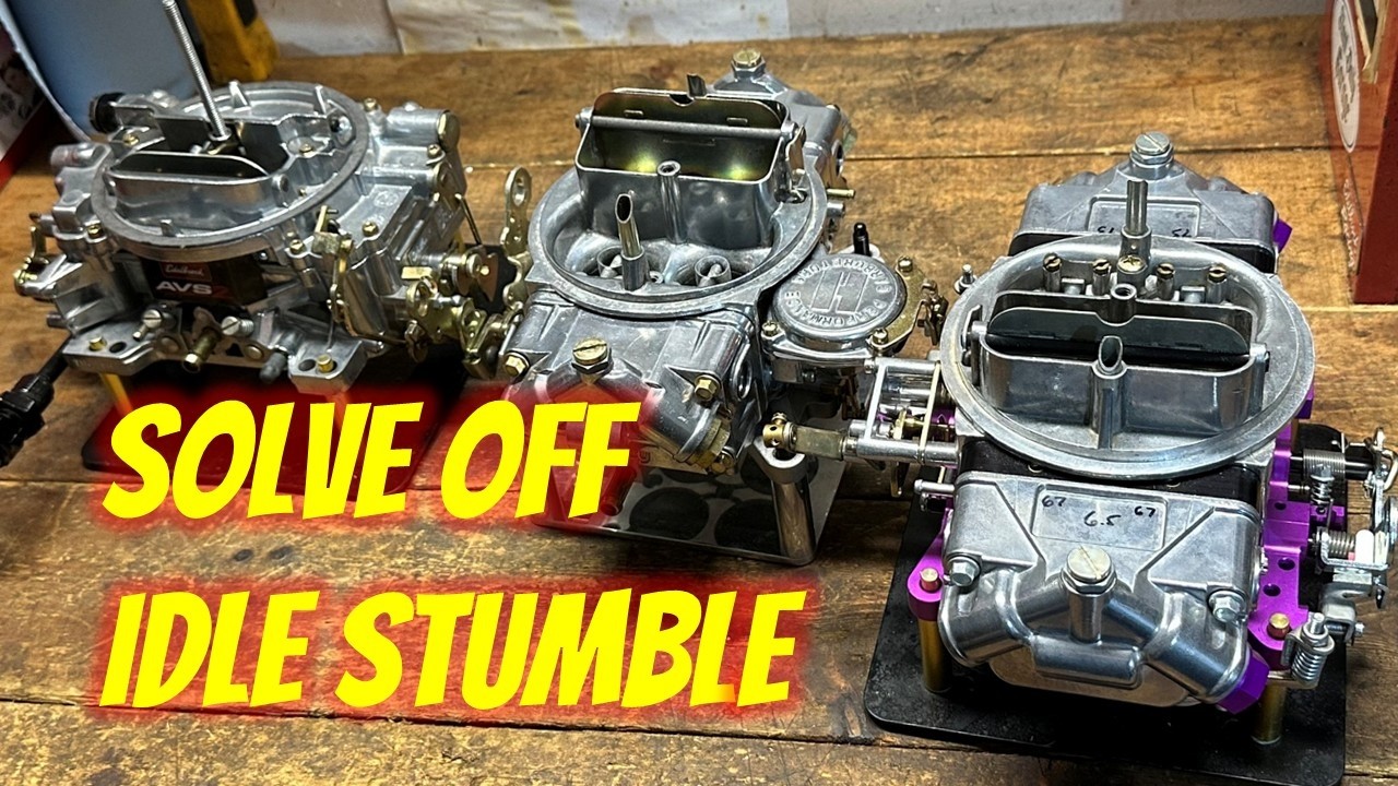 How to Fix Off Idle Stumble on Edelbrock and Holley Carburetors