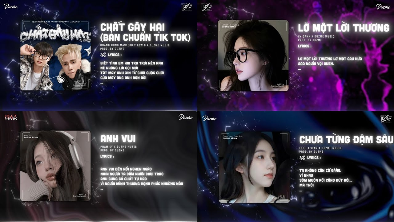 TỔNG HỢP NHẠC REMIX TRIỆU VIEW TIK TOK - Chất Gây Hại x Lỡ Một Lời Thương x Anh Vui Remix