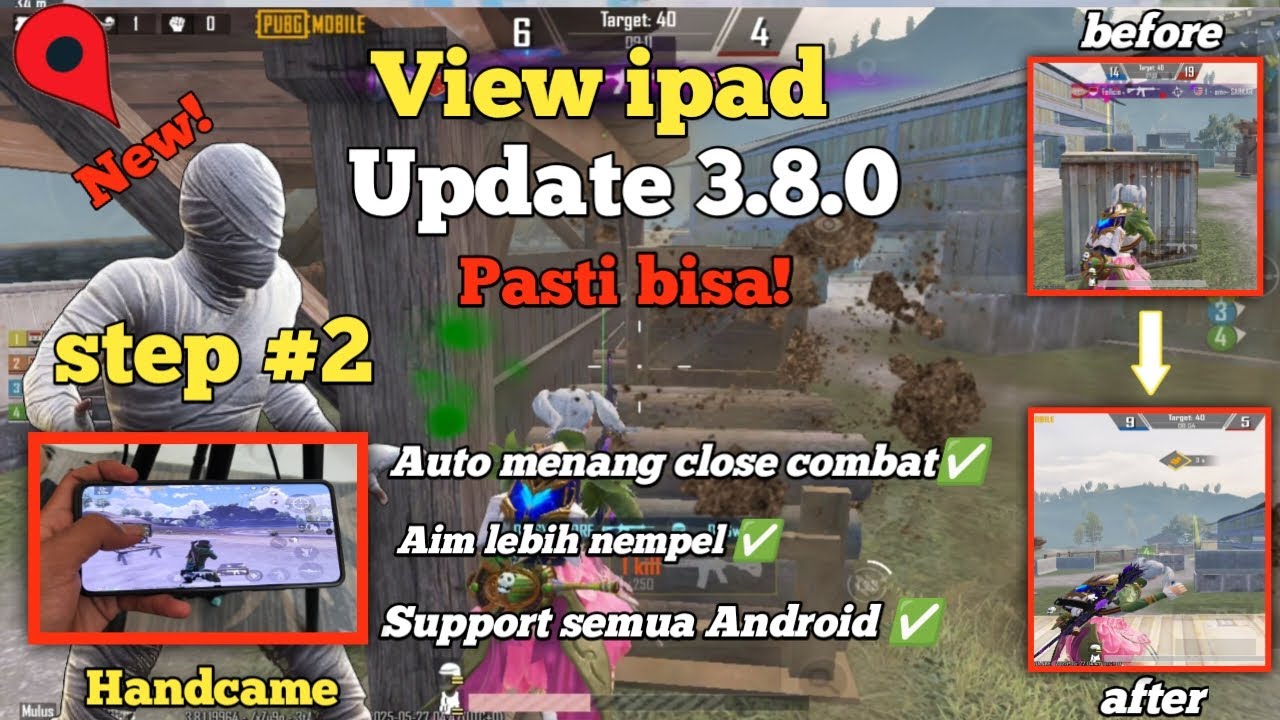 TUTORIAL VIEW IPAD PUBG TERBARU UPDATE 3.8.0 PUBG MOBILE