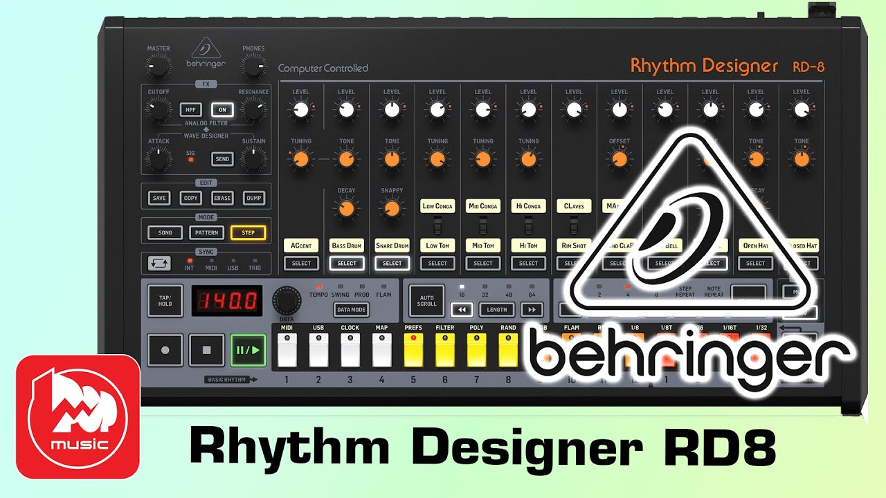 Аналоговая драм-машина Behringer RD-8