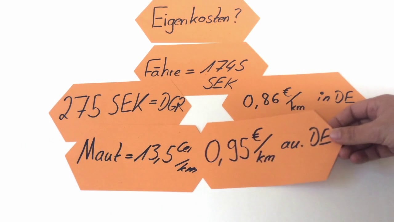 JLS-Lernvideo-Projekt: Selbstkosten / Eigenkosten - Beispielaufgabe LKW