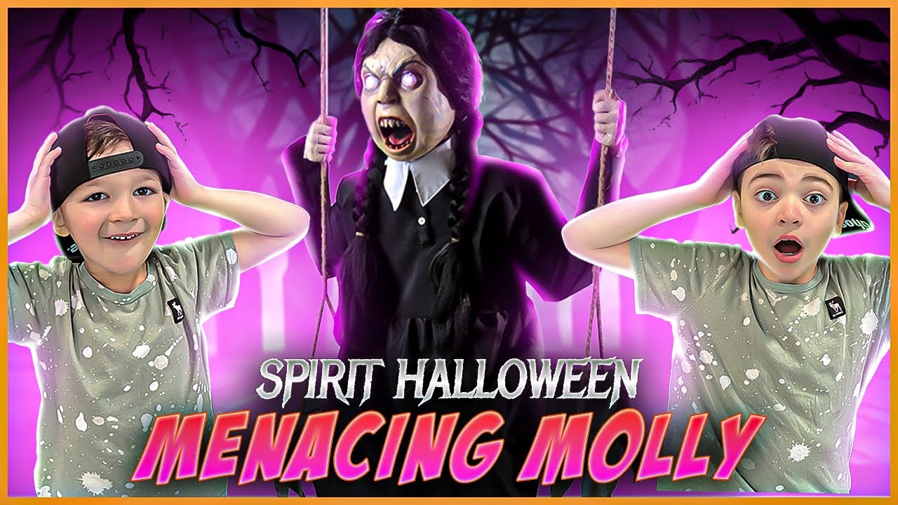 SHE’S BACK !! Spirit Halloween Menacing Molly animatronic unboxing and demo | Spirit Halloween 2023