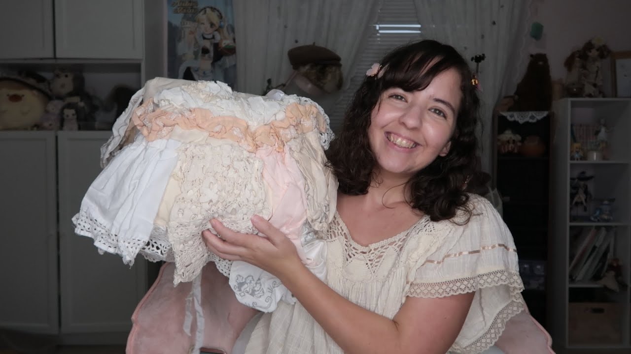 Etsy $200+ Upcycled Magnolia Pearl Inspired Shabby Chic Cottage Lagenlook Mori kei Miwako