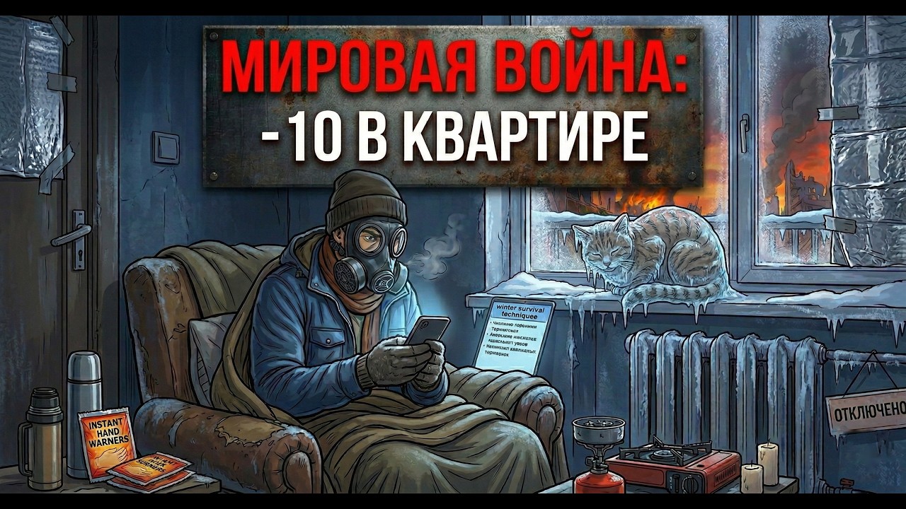 -10°C В КВАРТИРЕ: как НЕ ЗАМЁРЗНУТЬ без отопления (мировая война)