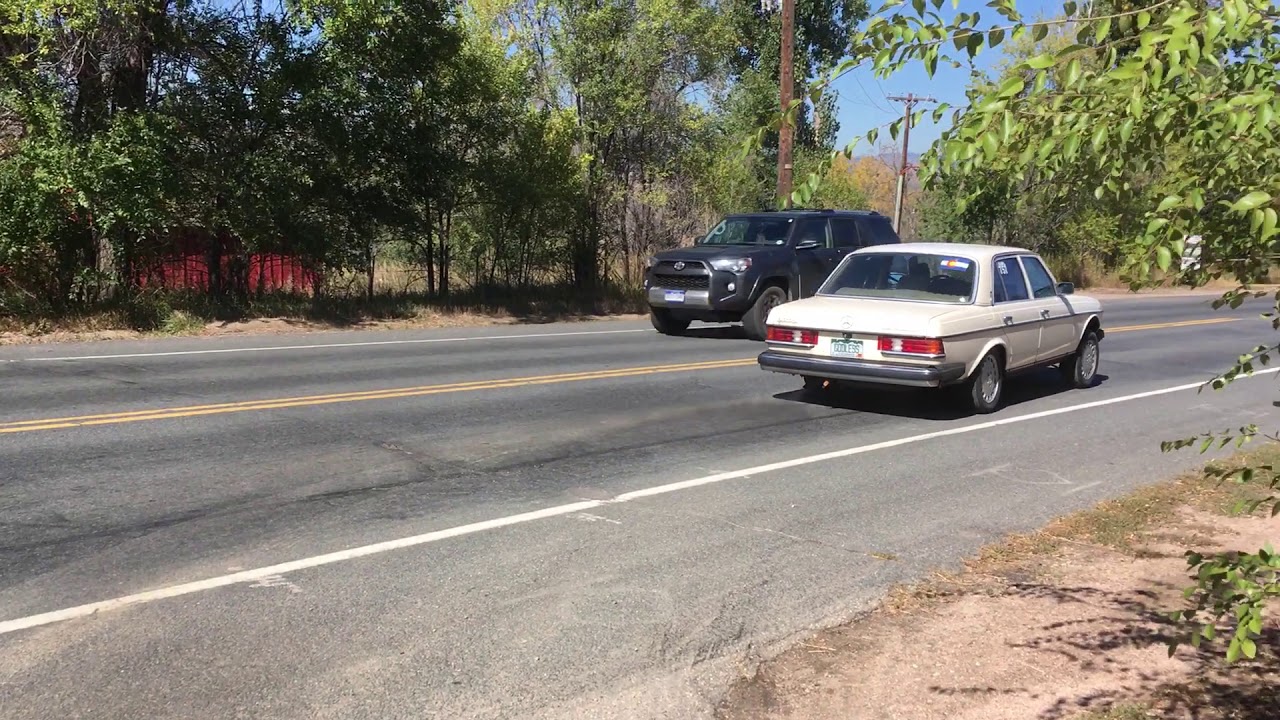 W123 300D straight pipe exhaust