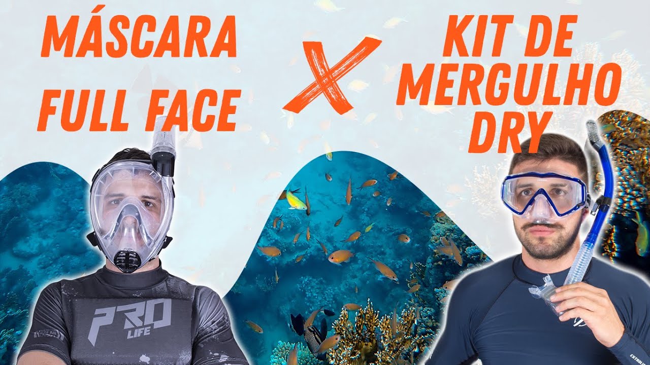 M&aacute;scara Full Face ou Kit de mergulho Dry ?