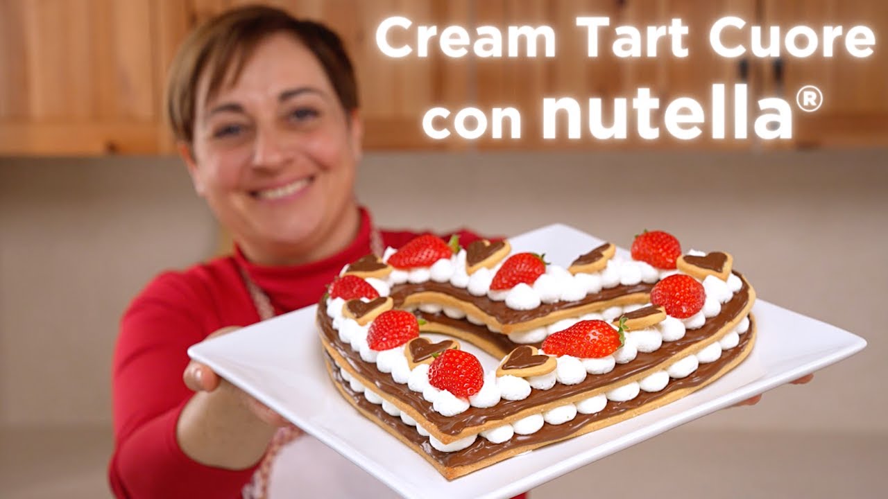 CREAM TART CUORE CON NUTELLA&reg;  Ricetta Facile - Fatto in Casa da Benedetta