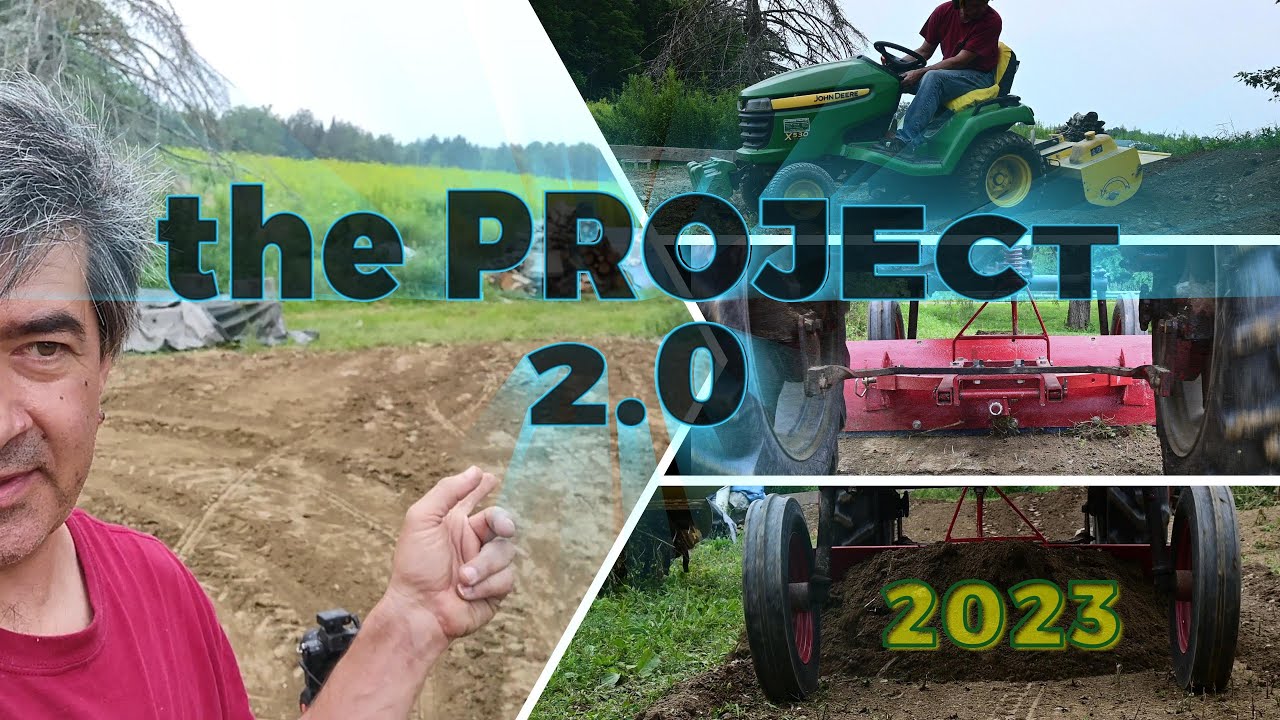 Solar Project Landscaping Continues using the JD x530 and the CUB.