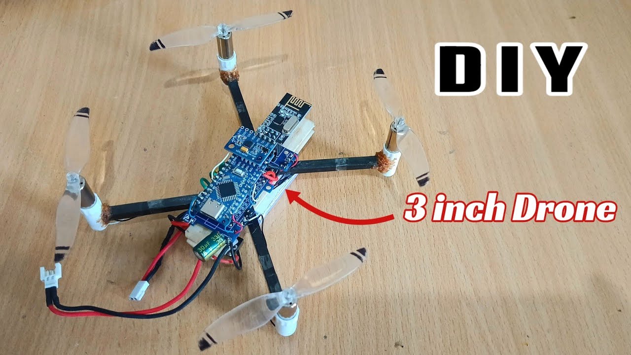 Build Your Own Drone Using a DIY Flight Controller | Arduino DIY Drone Using Custom PCB And Frame