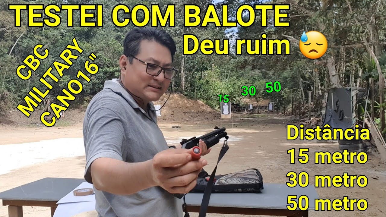 TESTE  ESPINGARDA CBC MILITARY 16