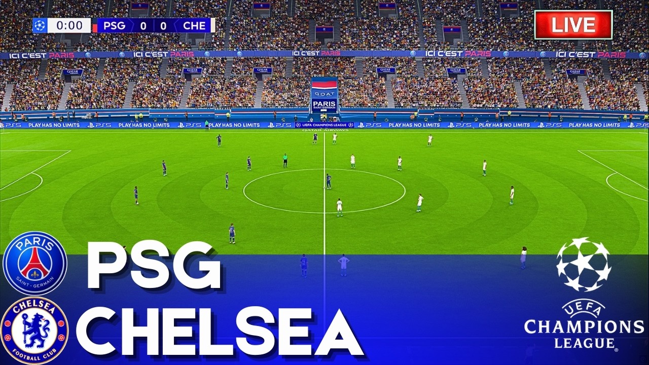 🔴Paris Saint-Germain vs Chelsea | UEFA Champions League Round of 16 Match 2026 | PES 2021 Gameplay