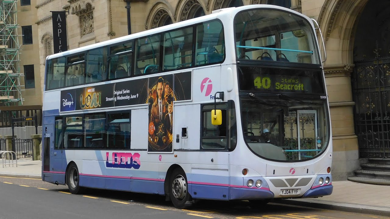 The Leeds Mega Hoover!! | Volvo B7TL Gemini 32436 (YJ04 FYF) | First Leeds Route 40
