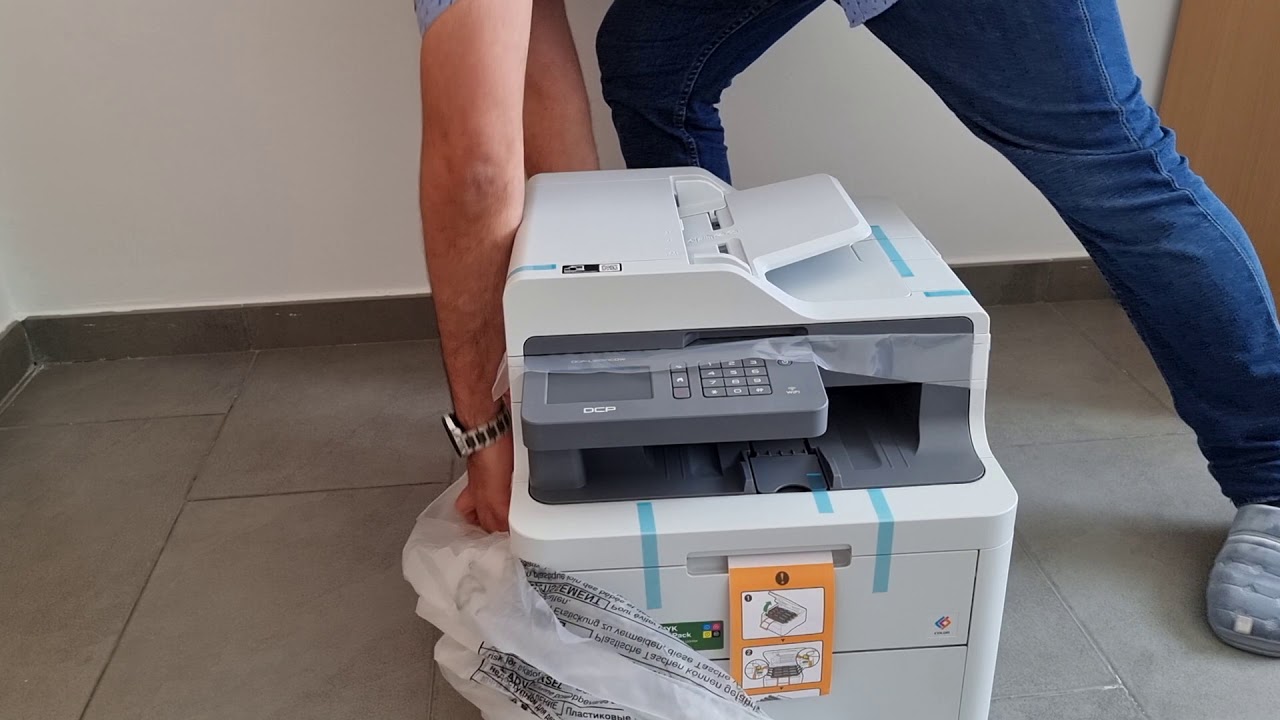 Brother DCP-L3550CDW color laser multifunction unboxing