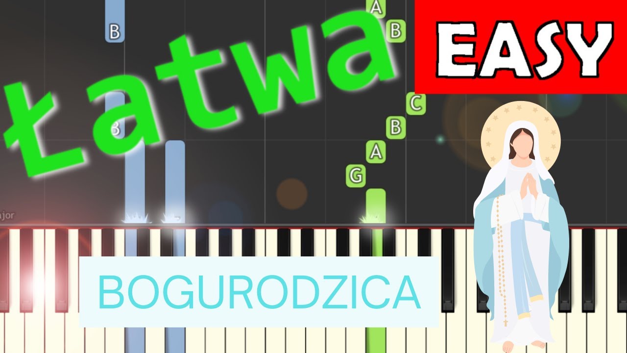 🎹 Bogurodzica - Piano Tutorial (łatwa wersja) 🎵 NUTY W OPISIE 🎼