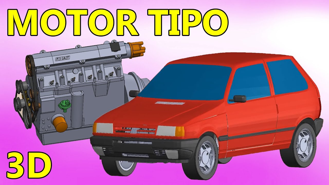3D. El Motor TIPO SOHC de FIAT es todo lo que esta BIEN. 😈