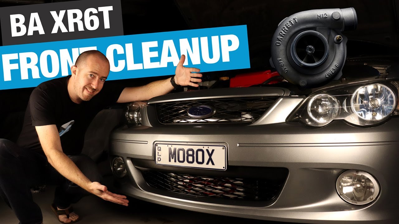 Очистка передней части Ford BA Falcon XR6 Turbo — установка интеркулера, нижней решетки радиатора...