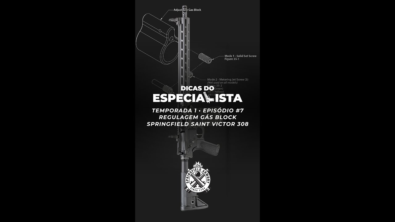 Regulagem Gas Block Springfield Saint Victor / Dicas do Especialista Ep7 #visaocustom #visaoclube