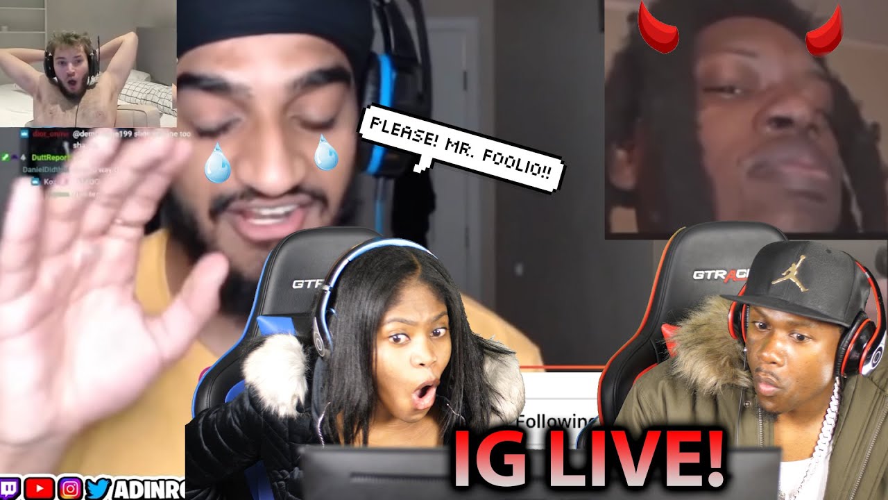 ADIN ROSS PARYEET BEEF With FOOLIO REACTION