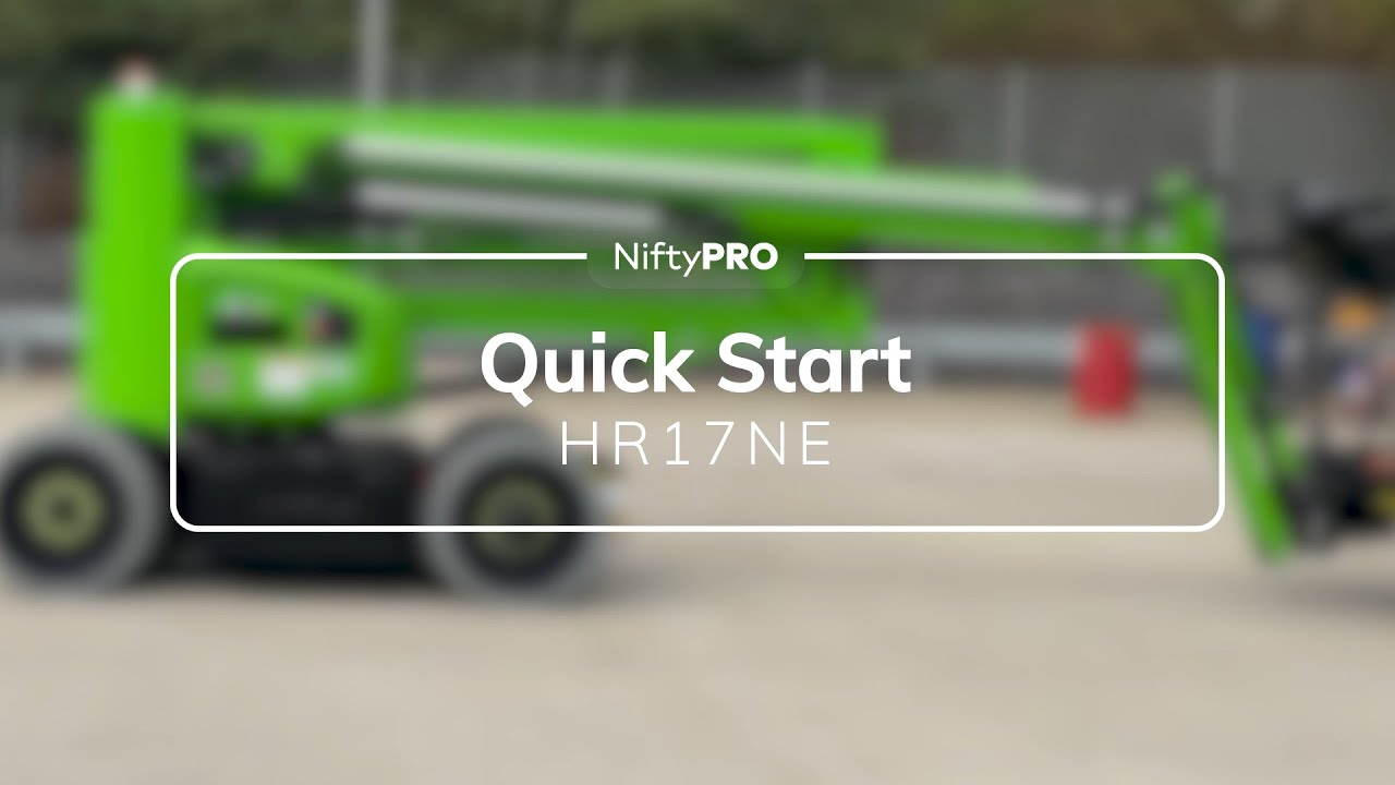 How to start and operate a Niftylift - HR15NE / HR17NE