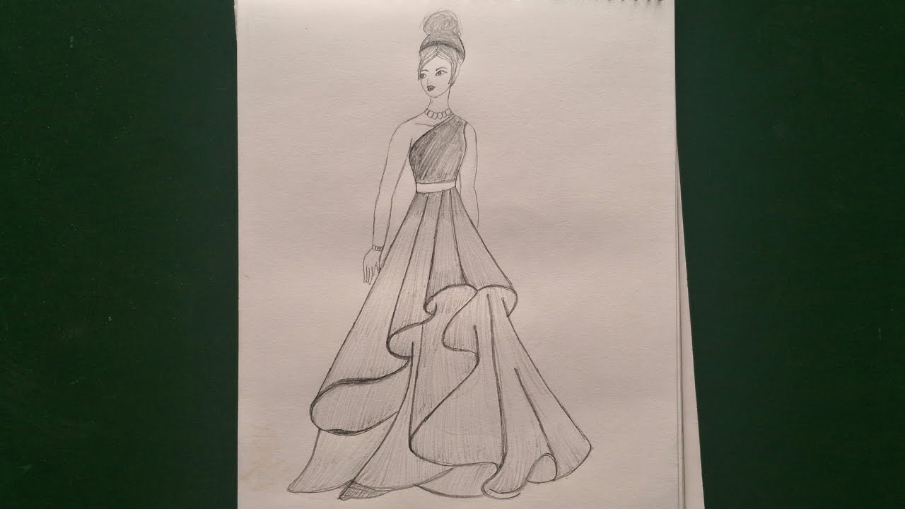 How to draw girl in princess dress || easy tutorial for begginers ||