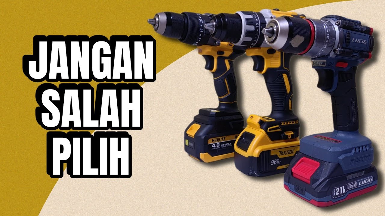 Perbedaan bor cordless BASIC MEDIUM DAN HIGH