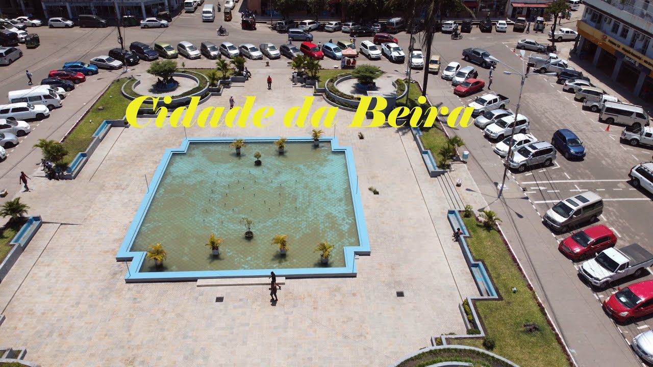 Beira (Cidade da Beira), Sofala Mozambique ( Moçambique) Africa  - by drone HD 1080