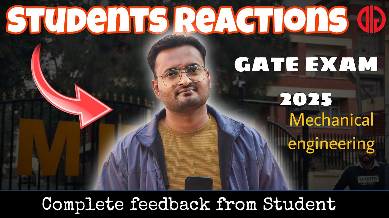 🔥 GATE 2025 Mechanical Engineering students reaction on GATE Exam