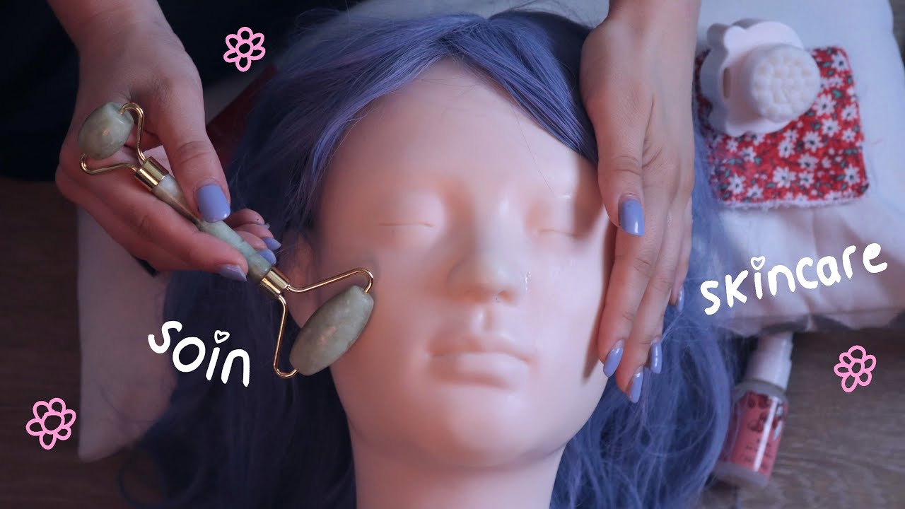 ASMR | Soin du visage / Skincare et massage crânien 💆🏻‍♀️(Attentions personnelles)