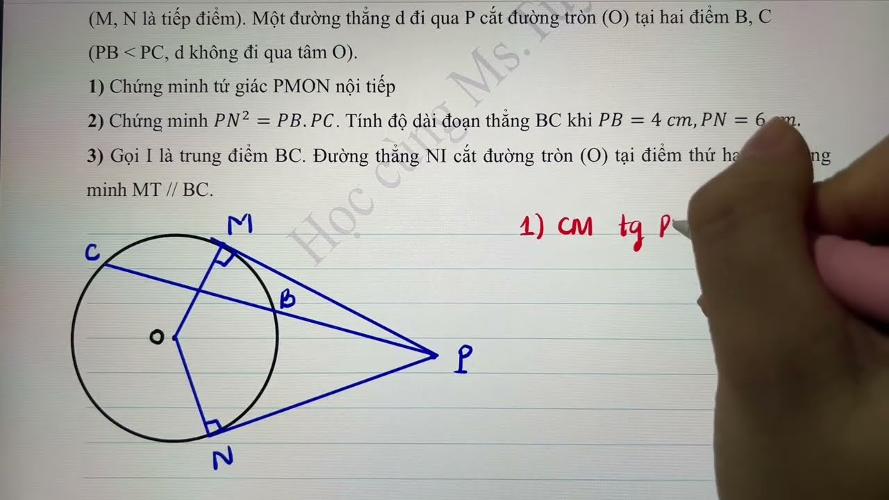 Bài 1 - 30 bài toán hình hay nhất - Luyện thi tuyển sinh vào lớp 10 môn Toán