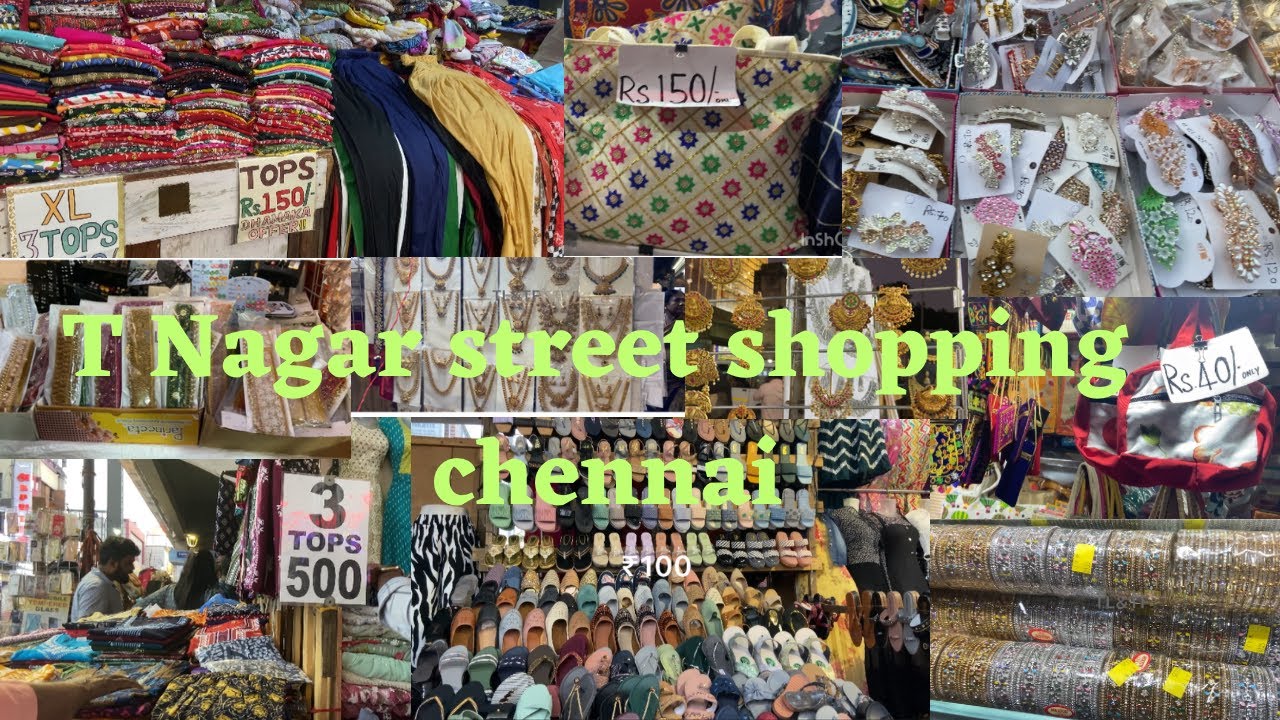 T nagar street shopping | Chennai street shopping