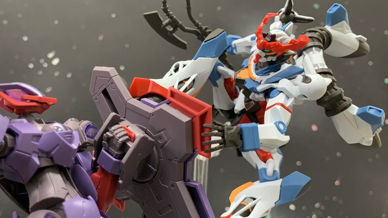 ガンプラコマ撮り HG ジークアクス 組み立て (修正版) gunpla stop motion HG GQuuuuuuX　(Rev.)