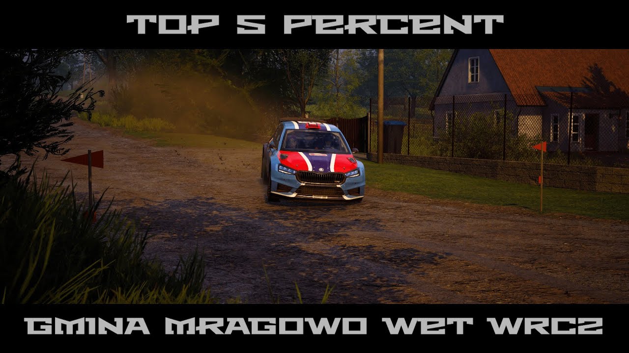 EA Sports WRC 24 | Top 5 Percent | Time Trial | Poland Stage 9 Gmina Mragowo Wet | WRC2