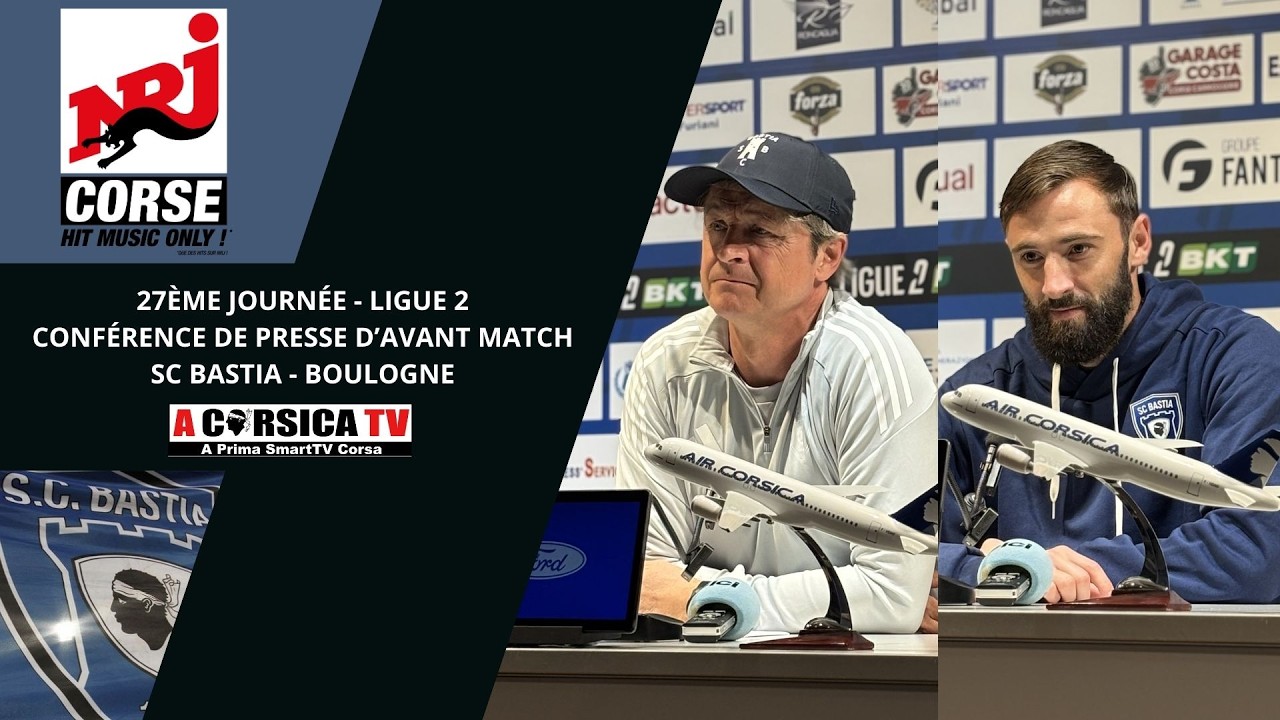 J27 / SC BASTIA - BOULOGNE : Conf de presse d'avant match de Joachim EICKMAYER et Réginald RAY.