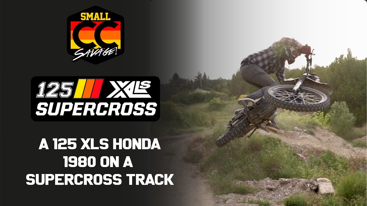 SXLS -125 XLS HONDA from 1980 on a Supercross Track