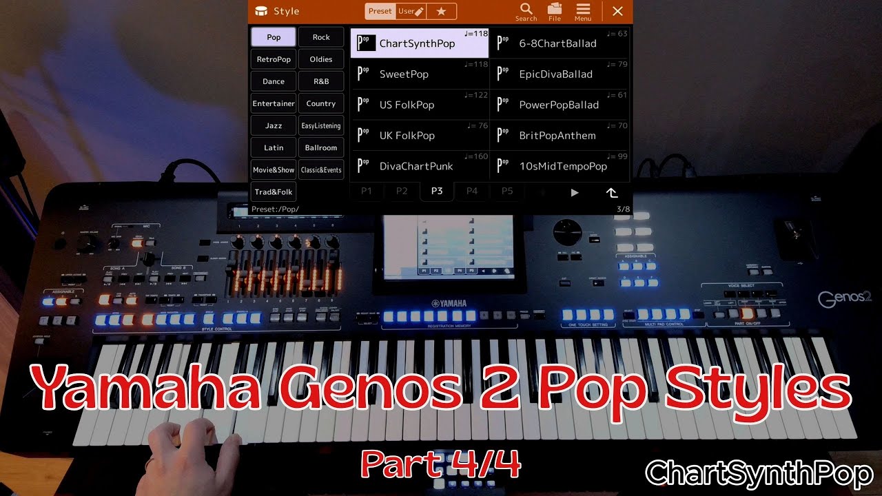 Yamaha Genos 2 – Part 4/4 | Pop & Ballads Rhythms in the Pop Style Category