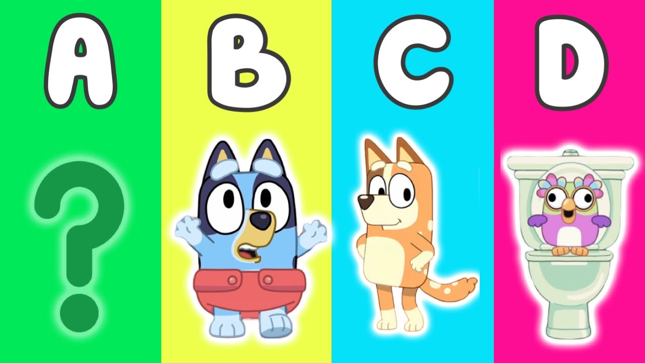 BLUEY ‼️ A to Z - ABC Learning Fun 2 Bluey and Bingo! Best Bluey Learning Video