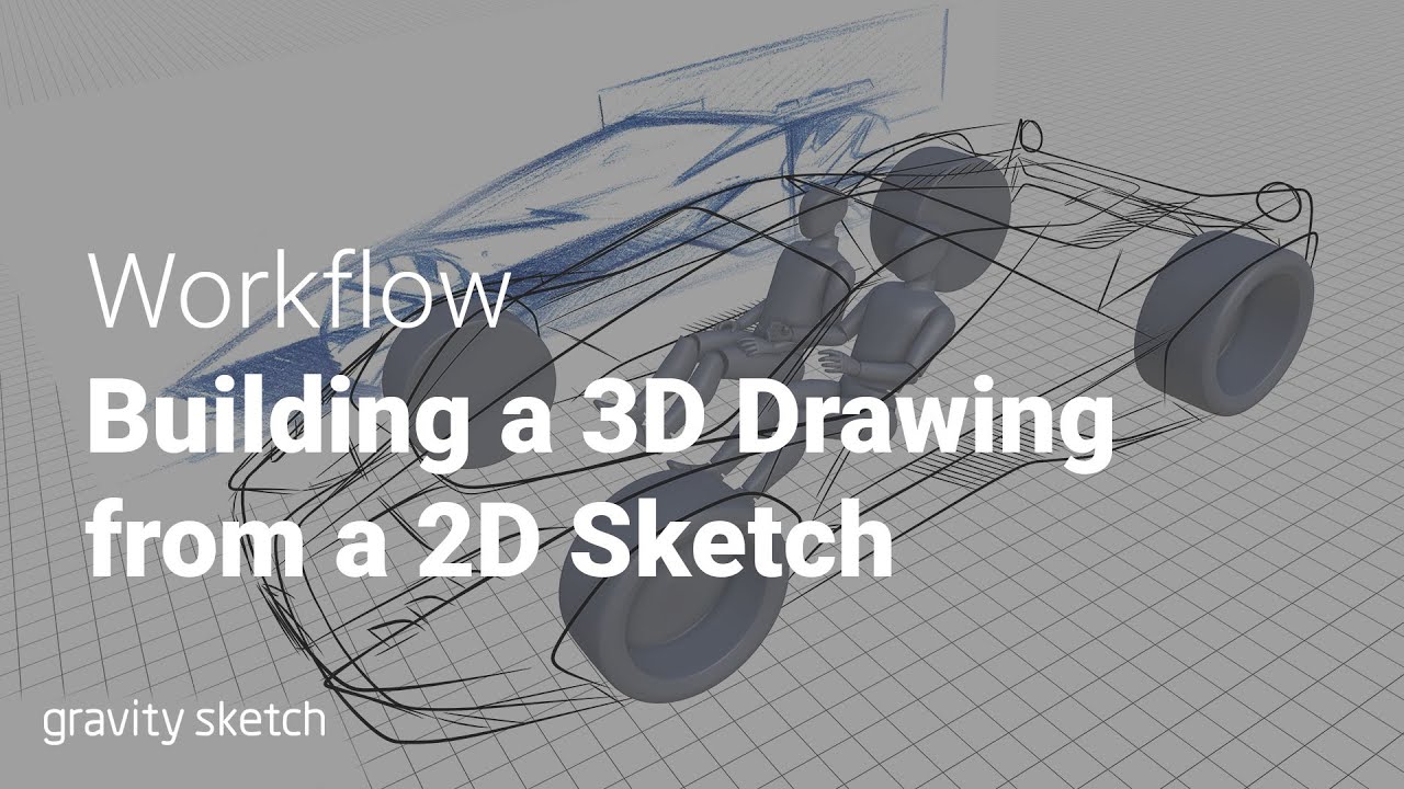 Building a 3D Sports Car Drawing from 2D Sketch