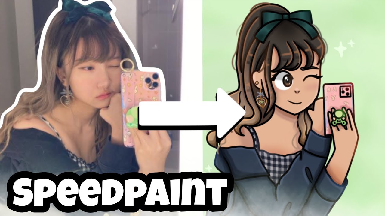 Drawing of Ariasaki💚✨(speed-paint)
