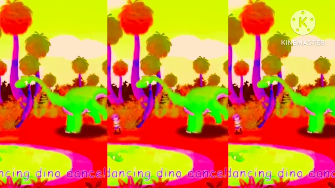 Their dancing together 💃🕺with the dino🦕  || Sponsored By Gamavasion Csupo Effects 